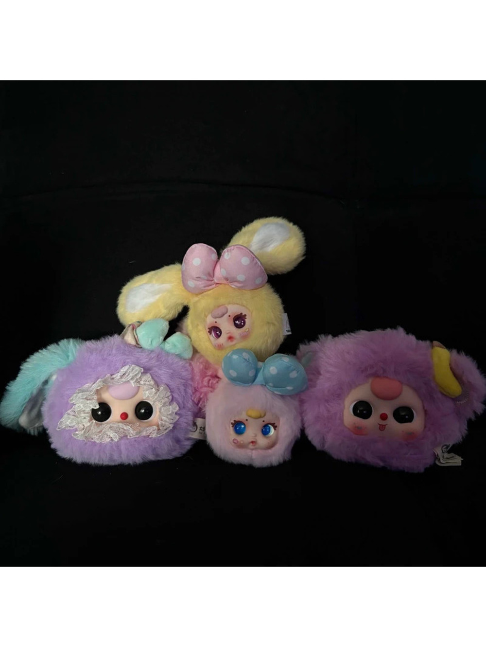 bundle of 4 plush pendants